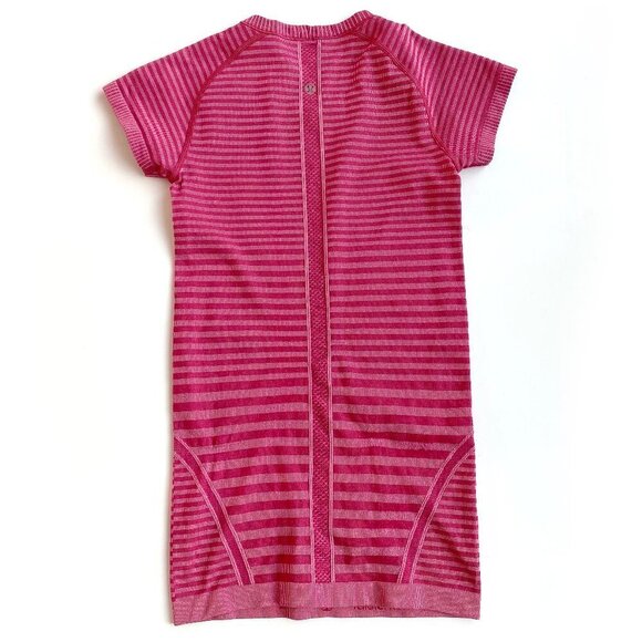 Lululemon Womens Swiftly Tech Short Sleeve Shirt Rare Design Striped - Picture 5 of 15